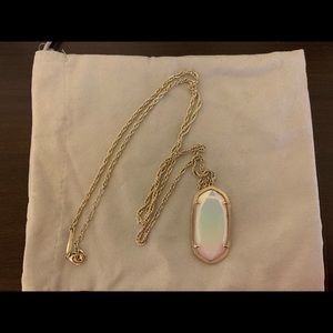 Kendra Scott Rae Iridescent White Necklace